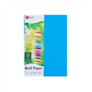 Quill Office Paper A4 80Gsm Marine Blue Ream 500