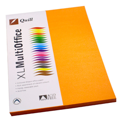 Quill Office Paper A4 80Gsm Orange Pack 100