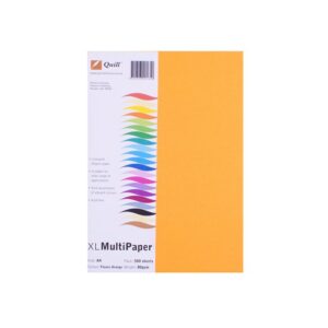 Quill Office Paper A4 80 Gsm Fluoro Orange Ream 500