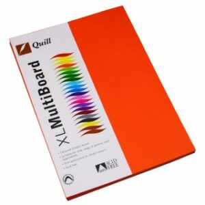 Quill Multi Board 210 Gsm Orange Pack 50 A4