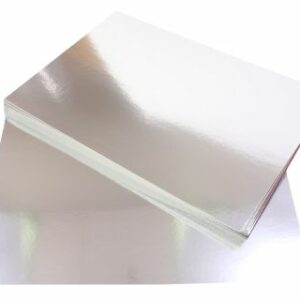 Cardboard Quill 510X630 Foil Silver 250Gsm