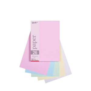 Quill Paper Assorted Pastel Colours 80 Gsm A5 Size Pack 250