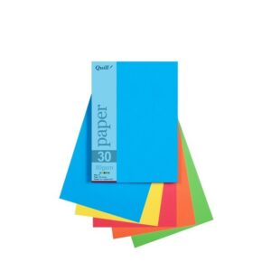 Paper Quill A5 80Gsm Bright Asst Colours Pk250
