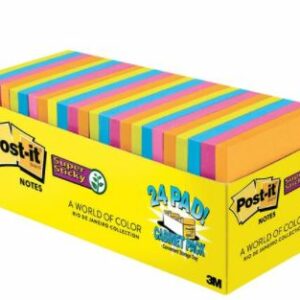 Notes Post-It 76X76MM 654-24Ssau-Cp Rio De Janerio Pop Cabinet Pk24