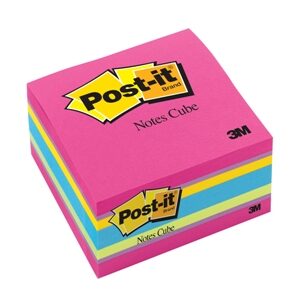 Post It Note Cube 2027-Rcr 76X76MM Assorted Colours