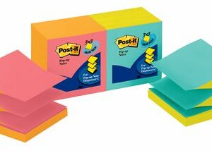 Pop Up Notes R330-U-Alt Post-It 75X75MM Pastel Collection Pk12