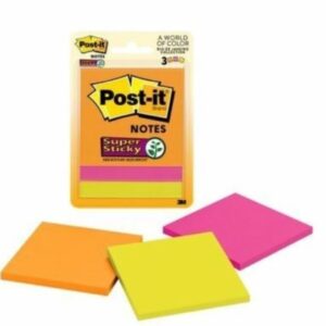Post It Notes Super Sticky 3321-Ssau 76X76MM PKT 3