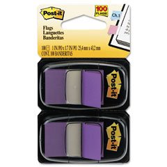 Post It Flags Twin Packs 680-Pu2 Purple Pack 100