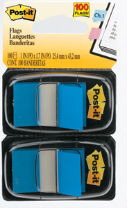 Post It Flags Twin Packs 680-Be2 Blue Pack/100