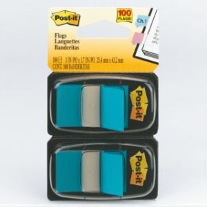 Post It Flags Twin Packs 680-Bb2 Bright Blue Pack/100