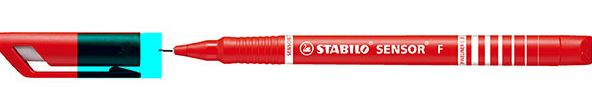 Pen Stabilo Cushion Tip Sensor Fineliner Red