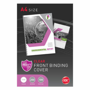 Gbc Binding Cover A4 200 Micron Clear Pk100