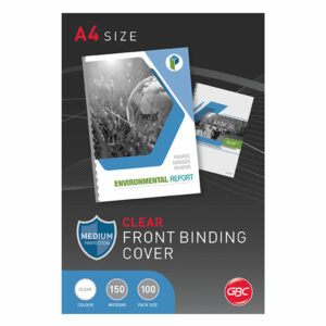 Gbc Binding Cover A4 150 Micron Clear Pk100