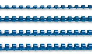 Fellowes Plastic Binding Combs. Fellowes 19MM, 121-150 Sheet Capacity ( 80 Gsm ) Pack/100 Blue.