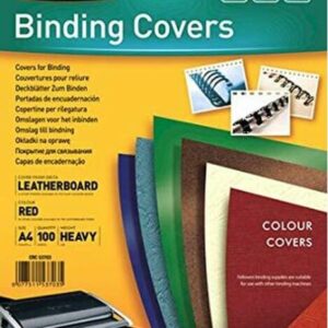 Fellowes A4 Leatherboard Binding Covers Pack/100 Red