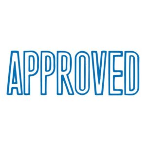 Stamp Xstamper Self Inking 1008 Blue Approved