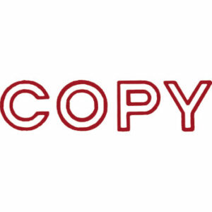 Shiny Pre Inked Stamp Copy Red