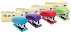 Stapler Marbig Mini W/Staples 26/6 Asst Cols