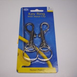 Key Ring Metal Clip PKT 2