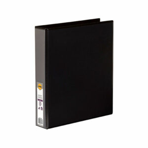 Marbig Clearview Insert Binders Black A4 2D Ring 38MM Capacity