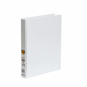 Marbig Clearview Insert Binders White A4 2D Ring 25MM Capacity