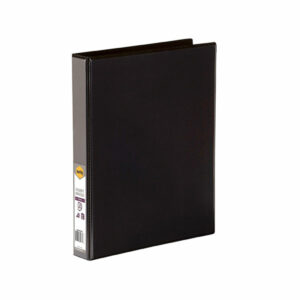 Marbig Clearview Insert Binders Black A4 3D Ring 25MM Capacity