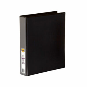 Marbig Enviro Insert Binders Black A4 3D Ring 38MM Capacity