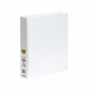 Marbig Clearview Insert Binders White A4 3D Ring 38MM Capacity