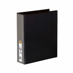 Marbig Clearview Insert Binders Black A4 2D Ring 50MM Capacity