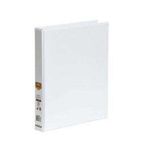 Marbig Clearview Insert Binders White A4 4D Ring 25MM Capacity