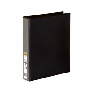 Marbig Clearview Insert Binders Black A4 4D Ring 38MM Capacity