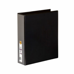 Marbig Clearview Insert Binders Black A4 3D Ring 50MM Capacity