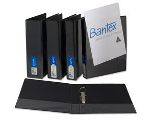 Bantex A4 2D 25MM Black Insert Binder