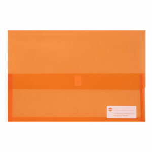Marbig Polypick Foolscap Document Wallet Orange