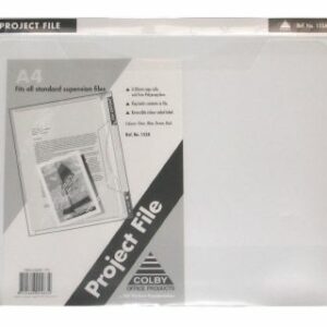 Colby Project File Clear Transparent A4 152A
