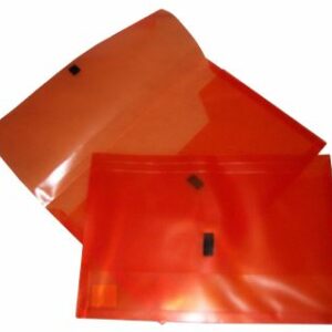 Colby Pop See Through Polywally Wallet Orange Foolscap