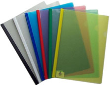 Colby Clear Cover With Plastic Spine Clear Each. 12 To A Pack