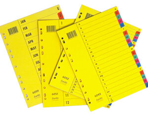 Divider Bantex A4 Bright 1-31 Colour Board