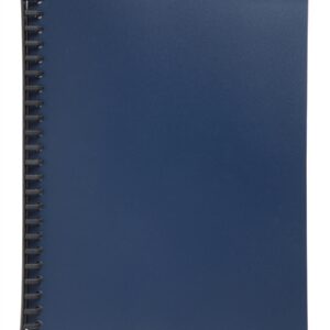 Marbig Dark Blue A4 Refillable Display Book 20 Pocket