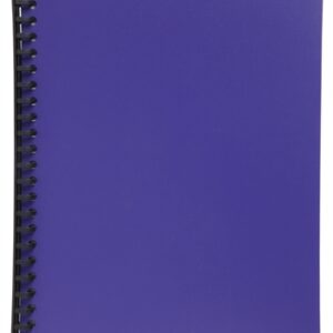 Marbig Purple A4 Refillable Display Book 20 Pocket