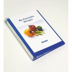 Display Book Marbig A4 Clearview Blue 50 Pocket