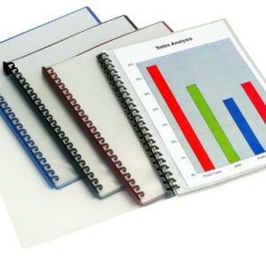 Marbig Display Book Clear Front Refillable Black