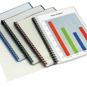 Marbig Display Book Clear Front Refillable Grey