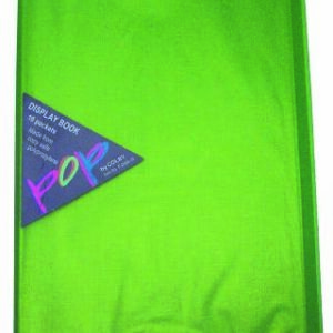 Colby 248A Pop Display Book Lime A4 With 10 Pockets