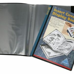 Display Book Colby A4 245A Black Fixed 20 Pocket