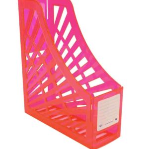 Italplast Neon Desk Accessories - Magazine Stand Red