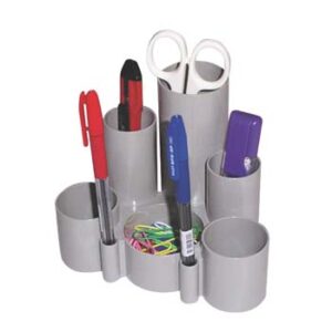 Italplast Desk Tidy. Light Grey.
