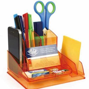 Italplast Desk Organiser Tinted Orange