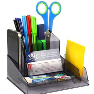 Italplast Desk Organiser Tinted Grey
