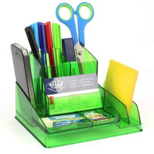 Italplast Desk Organiser Tinted Green